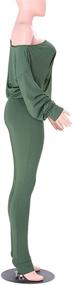 img 1 attached to 👚 Fall Boat Neck Pullover Top and Long Pants Set for Women - Solid Color 2 Piece Outfits, Tracksuit Sportswear Sweatsuit