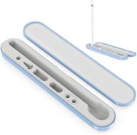 ahastyle compact carrying case holder hard storage box [apple pencil and accessories not include] for apple pencil 2nd generation and 1st (light blue) logo