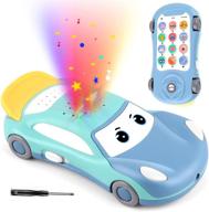 раннее обучение и развитие малыша - игрушка для детей в виде музыкальной машинки-телефона с звездным светом и звуковым проектором музыки - интерактивный игрушечный телефон-автомобиль для мальчиков 1 года - идеальный подарок для детей от 1 до 3 лет. логотип