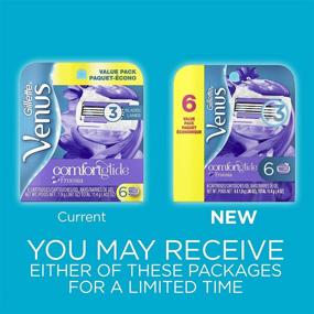 img 2 attached to 🌸 Gillette Venus ComfortGlide Freesia Scented Razor Blade Refills, 6 Count - Enhancing Protection against Skin Irritation