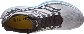 img 1 attached to Saucony Kinvara Black Silver Medium Men's Shoes in Athletic