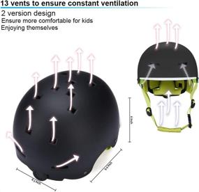 img 1 attached to Шлемы для скейтборда для малышей, регулируемые, Multi Sport