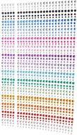 💎 decora 1125-piece multicolor gem rhinestone sticker sheet, 3mm-5mm, bling with self-adhesive for scrapbooking, crafts, and embellishments logo