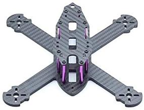 img 1 attached to 🚁 Usmile 210mm X Style Carbon Fiber Quadcopter Frame Kit: Compact and Lightweight Design for Superior FPV Performance with QAV-X 210/250 Compatibility, Suitable for 1806 2204 Brushless Motors and 5" Props, HS117 RunCam Swift Included