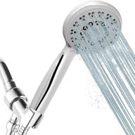 matström handheld shower head: high pressure, 5 spray settings & detachable head - removes water flow restrictor for low pressure water systems logo