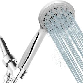 img 4 attached to Matström Handheld Shower Head: High Pressure, 5 Spray Settings & Detachable Head - Removes Water Flow Restrictor for Low Pressure Water Systems