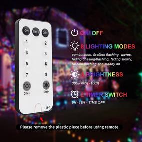 img 2 attached to 🎄 DreiWasser C9 Christmas String Lights - 65.6ft 100 LED, 8 Modes, Waterproof Outdoor/Indoor Lights for Roofline, Holiday, Garden, Patio (Multi-Colored)