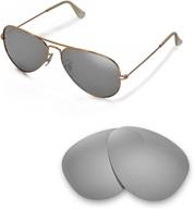 walleva сменные солнцезащитные очки ray ban aviator логотип