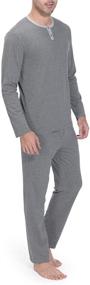 img 2 attached to Indefini Pajama Cotton Sleeve Sleepwear: Unmatched Comfort and Style for a Blissful Night's Sleep