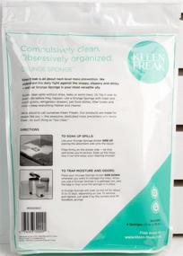 img 3 attached to 🧽 Super Absorbent Grunge Sponge Pad - Kleen Freak 11 x 15" with Self-Stick Backing | Prevent Messes, Soak Up Spills | Ideal for Garbage or Recycling Cans | Pack of 4