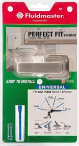 img 1 attached to 🚽 Enhance Your Toilet's Elegance with Fluidmaster 698 Universal Premium Toilet Tank Lever in Brushed Nickel: Contemporary, Adjustable Arm Toilet Handle