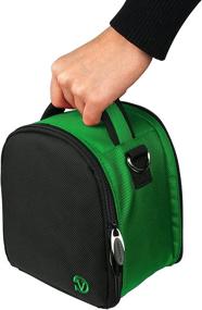 img 3 attached to VanGoddy Laurel Forest Green Carrying Case Bag For FujiFilm X Series And GFX Series
