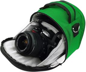 img 1 attached to VanGoddy Laurel Forest Green Carrying Case Bag For FujiFilm X Series And GFX Series