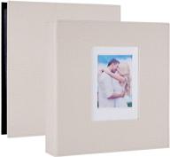 📸 extra large artmag photo album - holds 1000 horizontal and vertical 4x6 photos, linen cloth, big capacity picture album for family wedding, beige logo