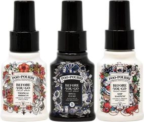 img 4 attached to 🚢 Poo-Pourri Ship Happens: Tropical Hibiscus & Royal Flush Set – 1.4 oz for Odor-Free Good Times!