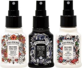 img 2 attached to 🚢 Poo-Pourri Ship Happens: Tropical Hibiscus & Royal Flush Set – 1.4 oz for Odor-Free Good Times!