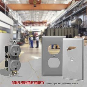 img 1 attached to 🔌 ENERLITES Tamper Resistant Receptacles Industrial 61570 TR GY 10PCS: Enhancing Electrical Safety with Reliable TR Outlets