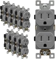 🔌 enerlites tamper resistant receptacles industrial 61570 tr gy 10pcs: enhancing electrical safety with reliable tr outlets логотип