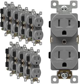 img 4 attached to 🔌 ENERLITES Tamper Resistant Receptacles Industrial 61570 TR GY 10PCS: Enhancing Electrical Safety with Reliable TR Outlets