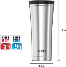 img 1 attached to 🥤 Thermos 16oz Stainless Steel Travel Tumbler with Vacuum Insulation