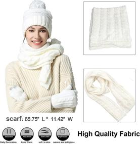 img 2 attached to 🧤 Women's Winter Accessories: Cozy Scarf, Gloves, Hat, and Beanie with Scarves & Wraps