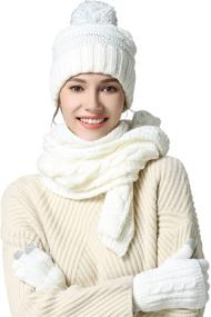 img 4 attached to 🧤 Women's Winter Accessories: Cozy Scarf, Gloves, Hat, and Beanie with Scarves & Wraps