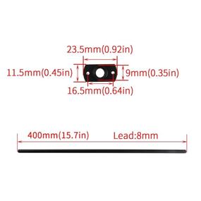 img 3 attached to 🔄 BCZAMD 3D Printer Z Axis Upgrade Rod T8 PTFE Teflon Lead Screw – 15-inch Length for Enhanced Performance