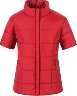 chrisuno quilted puffer lightweight casual women's clothing logo