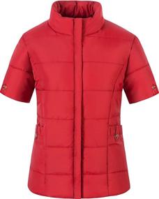 img 4 attached to Chrisuno Quilted Puffer Lightweight Casual Women's Clothing