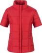 chrisuno quilted puffer lightweight casual women's clothing logo