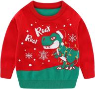 🎄 christmas sweater for kids - unisex xmas knitted pullover with long sleeves and crewneck logo