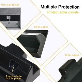 img 2 attached to Solar Panel Brackets Black UV Resistance ABS Solar Panel Mounting Brackets 2 Drill-Free Corner Side Bracket Support For Wood Frame RV Boat Campers Caravans Hood