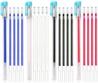 🖍️ heat erasable pens with 20 refills: perfect for quilting, sewing, and dressmaking – blue cap tailor's chalk pencils chalks pen included! logo