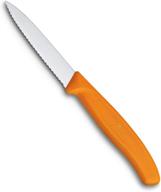 нож для чистки victorinox 8 см с оранжевой ручкой логотип