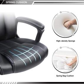 img 1 attached to Ptoulemy Spring Cushion Computer Executive Ergonomic