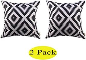 img 1 attached to 🔶 HOSL Throw Pillow Cover, 18x18 inch (45x45cm), Pack of 2, Geometry Design