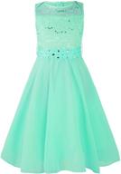 👗 hularka sparkling sequin chiffon wedding bridesmaid girls' attire logo