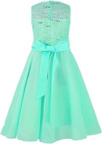 img 3 attached to 👗 Hularka Sparkling Sequin Chiffon Wedding Bridesmaid Girls' Attire