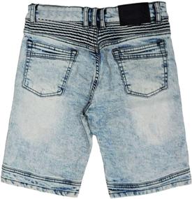 img 1 attached to 🩳 Stretch Washed Distressed Boys' Shorts - RAY Clothing