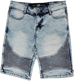 img 2 attached to 🩳 Stretch Washed Distressed Boys' Shorts - RAY Clothing