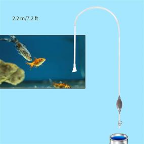 img 1 attached to Libara All-in-One Pond Siphon for Gravel & Sand Cleaning - Aquarium Water 🐠 Changer with Long Nozzle Fish Tank Cleaner Kit, Manual Suction Pipe for Efficient Waste Removal
