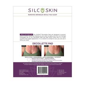 img 3 attached to Silc Skin Decollette Pad - Prevent & Correct Chest Wrinkles from Sun, Aging, Side Sleeping | Medical Grade Silicone, Reusable & Self-Adhesive | 1 Pad