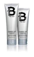 tigi bed head charge up thickening shampoo & conditioner duo - 8.45 oz shampoo + 6.76 oz conditioner combo logo