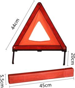 img 2 attached to 🚦 КАФЕЕК Отражающий Извещающий Треугольник: Набор для безопасности на дороге