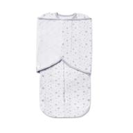 👶 breathablebaby premium cotton newborn swaddle trio blanket & wrap - adjustable 3-in-1 design, gray star, arms up/down/out, perfect baby shower gift (infants 0-4 months) logo