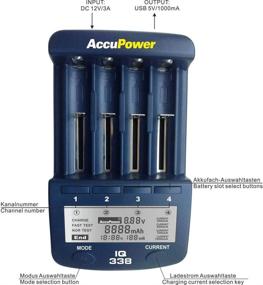img 3 attached to 🔋 AccuPower IQ338: A Powerful Fast Charger and Analyzer Tester for Li-ion, NiMH, and NICd Rechargeable Batteries