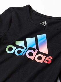 img 1 attached to Adidas Girls Little Sleeve T Shirt Girls' Clothing for Active