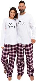 img 4 attached to 👫 AW BRIDAL Couples Matching Pajamas Sets, 4-Piece 100% Cotton His and Hers Sleepwear Loungewear Gifts