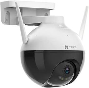 img 4 attached to EZVIZ C8C Outdoor Camera - Pan/Tilt/Zoom, 360° Visual Coverage, 1080P WiFi Security Cam, IP65 Waterproof, Color Night Vision, AI-Powered Person Detection, Support MicroSD Card up to 256GB