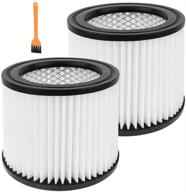 shop-vac 90398 replacement: 2 pack vacuum cartridge filters for hangup wet/dry logo